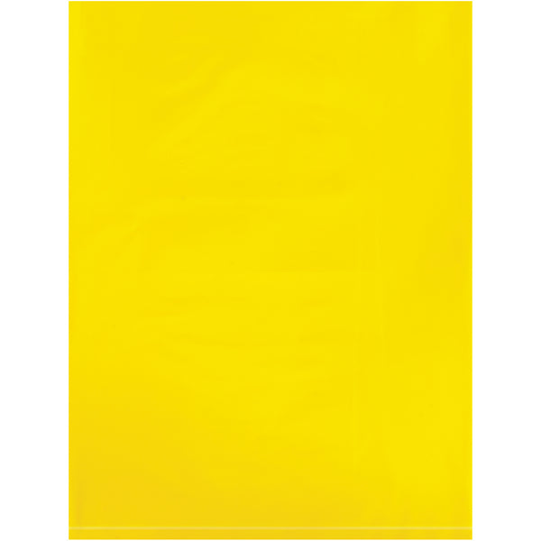 9 x 12" - 2 Mil Yellow Flat Poly Bags, Case Of 1000 Case Of 1000