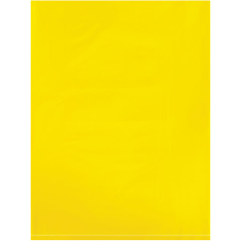 9 x 12" - 2 Mil Yellow Flat Poly Bags, Case Of 1000 Case Of 1000