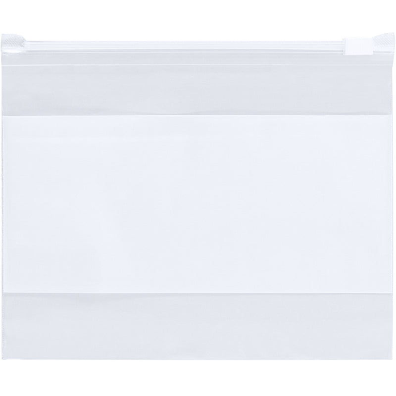 4 x 6" - 3 Mil Slide-Seal Reclosable White Block Poly Bags, Case Of 100 Case Of 100