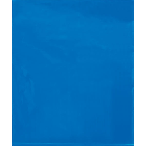 15 x 18" - 2 Mil Blue Flat Poly Bags, Case Of 1000 Case Of 1000