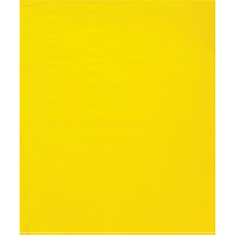 15 x 18" - 2 Mil Yellow Flat Poly Bags, Case Of 1000 Case Of 1000