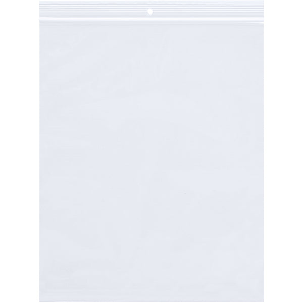 12 x 15" - 2 Mil Reclosable Poly Bags w/ Hang Hole (PB6729) Case Of 1000