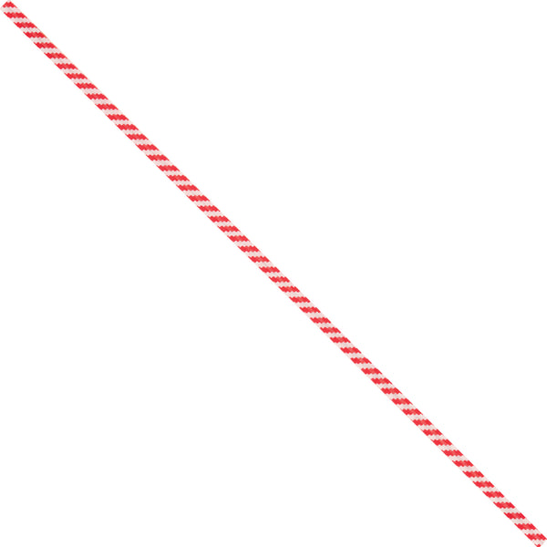 10 x 5/32" Red Candy Stripe Paper Twist Ties (PBT10CS) Case Of 2000