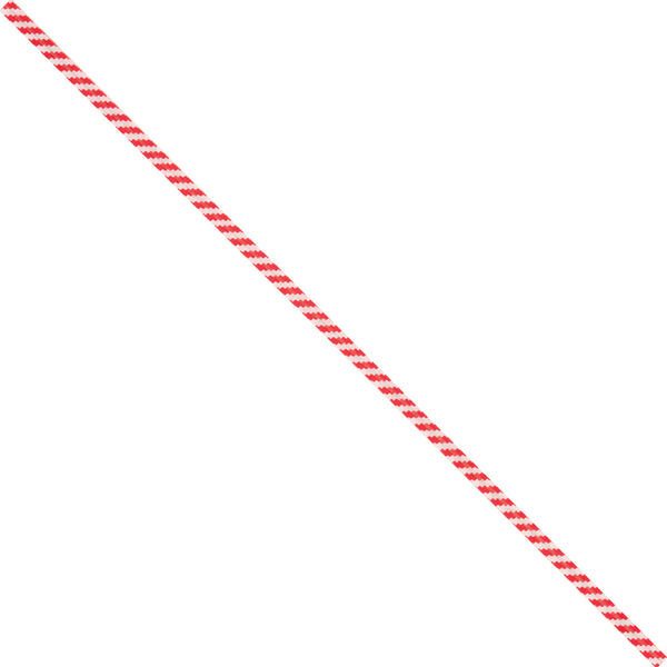 4 x 5/32" Red Candy Stripe Paper Twist Ties, Case Of 2000 Case Of 2000