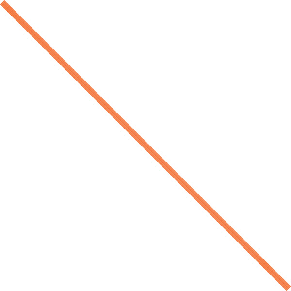 4 x 5/32" Orange Paper Twist Ties, Case Of 2000 Case Of 2000