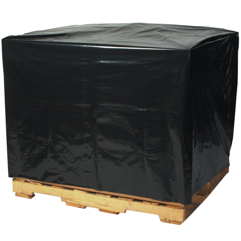 54 x 44 x 76"  - 2 Mil Black Pallet Covers, Case Of 50 Case Of 50