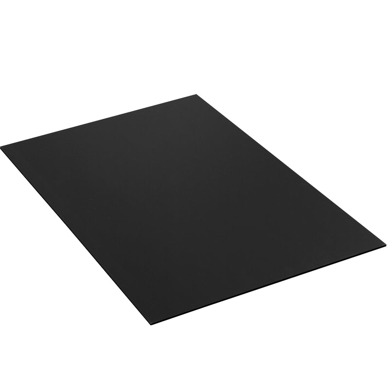 48 x 96" Black Plastic Corrugated Sheets (PCS4896B) Bundle Of 10