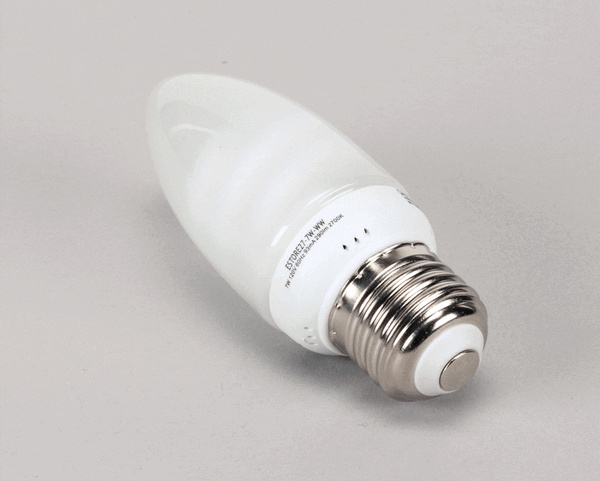 PERLICK 63821 LIGHT BULB, 7 WATT,TORPEDO CFL (PE63821) Each