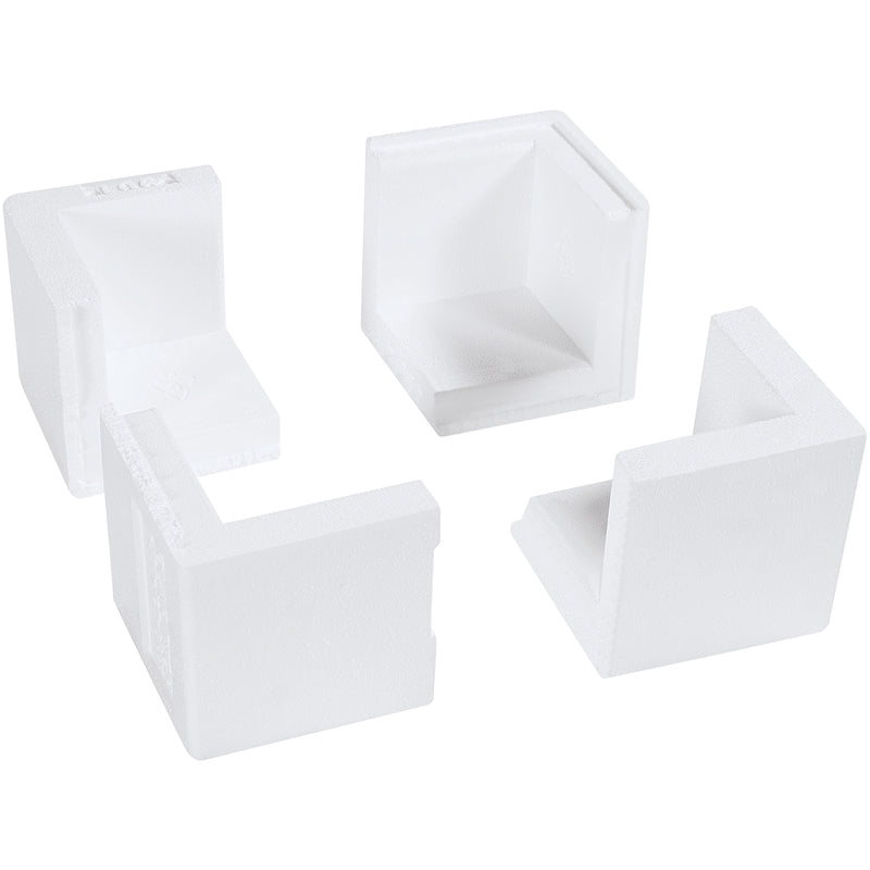 3 3/4 x 3 3/4 x 3 3/4" Foam Corners (PF200) Case Of 400