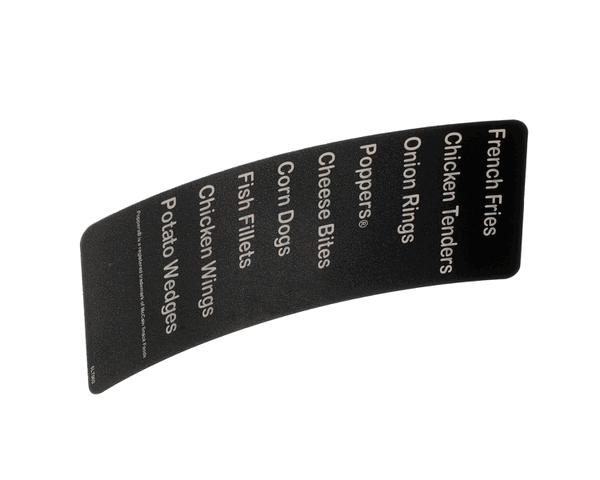 PERFECT FRY 6LT003 LABEL,PRESET SLIDER (PFC6LT003) Each