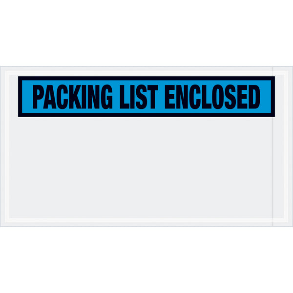 5 1/2 x 10" Blue "Packing List Enclosed" Envelopes, Case Of 1000 Case Of 1000