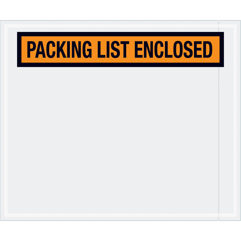 Tape Logic® "Packing List Enclosed" Envelopes, 10" x 12", Orange, 500/Case Case Of 500