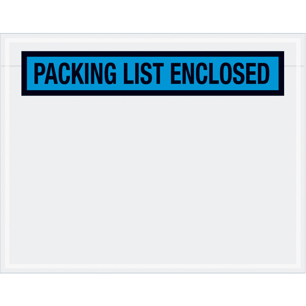 Tape Logic® "Packing List Enclosed" Envelopes, 7" x 5 1/2", Blue, 1000/Case Case Of 1000