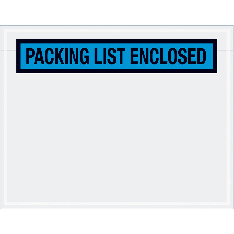 Tape Logic® "Packing List Enclosed" Envelopes, 7" x 5 1/2", Blue, 1000/Case Case Of 1000