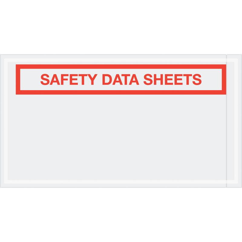 5 1/2 x 10" "Safety Data Sheets" SDS Envelopes (PL494) Case Of 1000