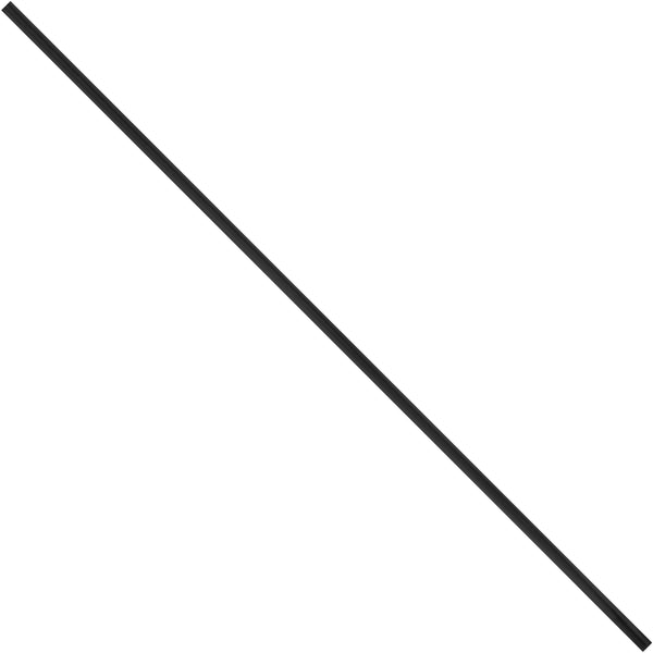 12 x 5/32" Black Plastic Twist Ties (PLT12K) Case Of 2000