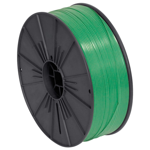 5/32" x 7000' Green Plastic Twist Tie Spool, Each Each