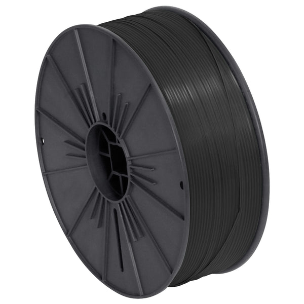 5/32" x 7000' Black Plastic Twist Tie Spool, Each Each