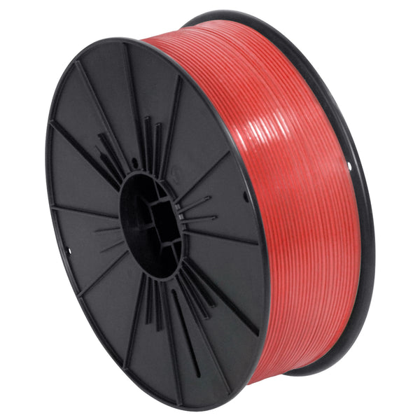 5/32" x 7000' Red Plastic Twist Tie Spool, Each Each