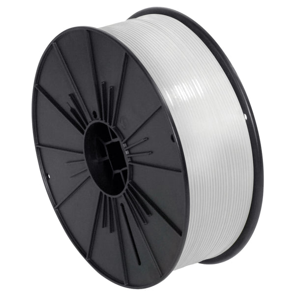 5/32" x 7000' White Plastic Twist Tie Spool, Each Each