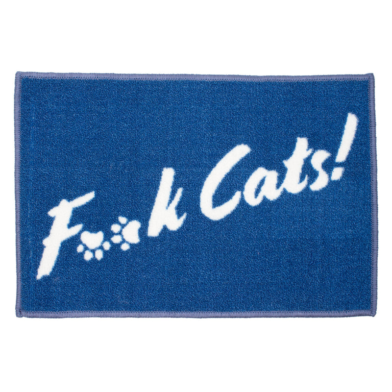 Arkwright Home Lost Marbles Pet Mat 16x24 FCats Blue (P-PM-16X24-FCATS-BL) 1/EA