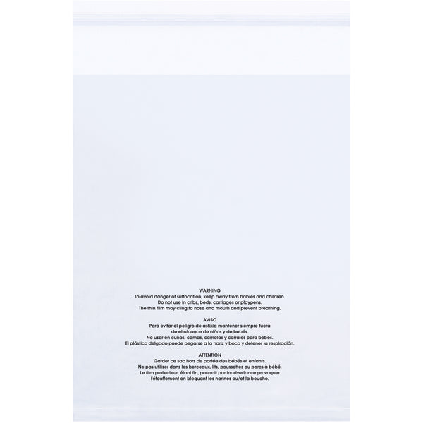 18 x 24" - 1.5 Mil Resealable Suffocation Warning Poly Bags (PMR182415) Case Of 500