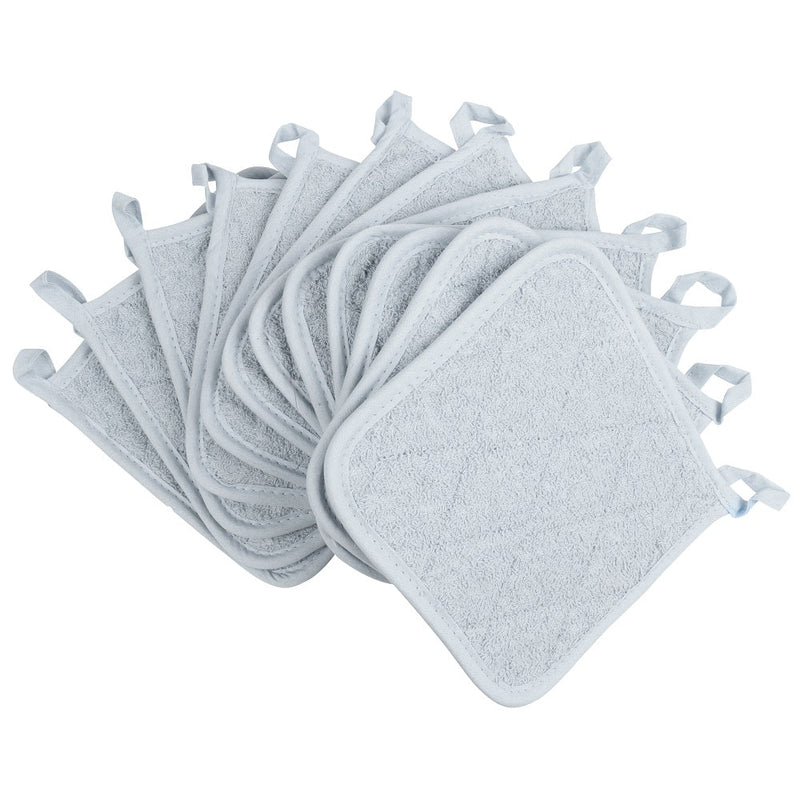 Arkwright Home Cooks Linen Pot Holder 7x7 Grey (12/Pack) (PNP-POT-GREY) 12/PK
