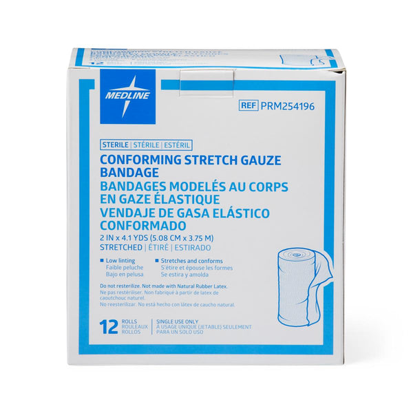 Medline Sterile Conforming Stretch Gauze Bandages, 1/EA (PRM254196H) Each