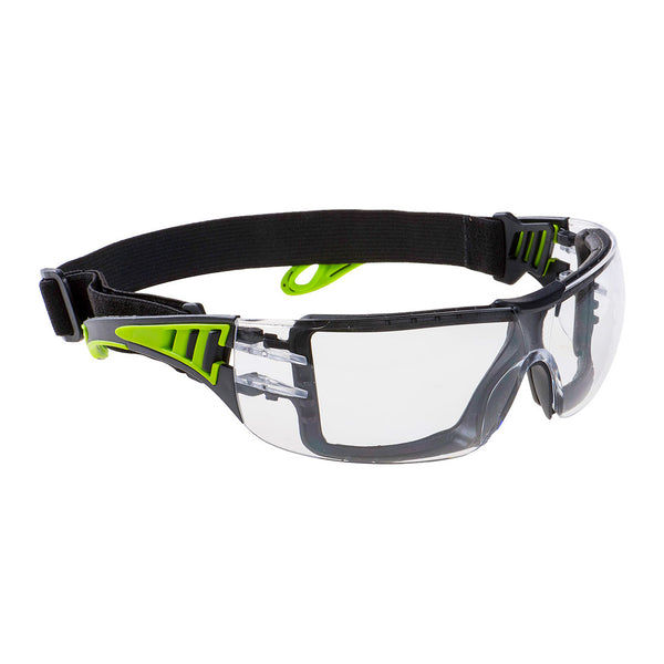 Portwest® Tech Look Plus Safety Glasses, Clear, Size  (PS11CLR) Each