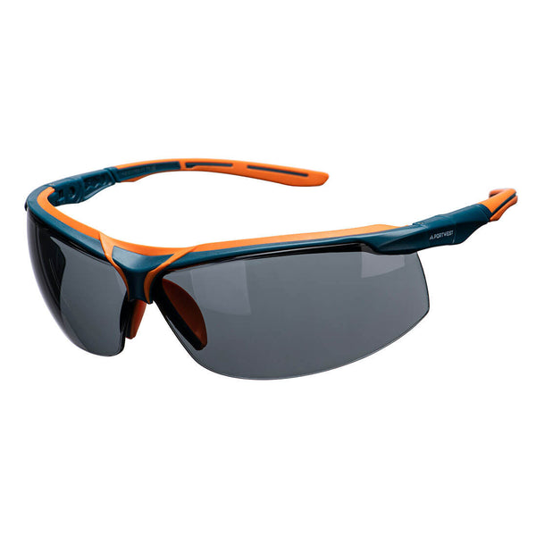 Portwest® Mega Safety Glasses, Smoke, Size  (PS13SKR) Each