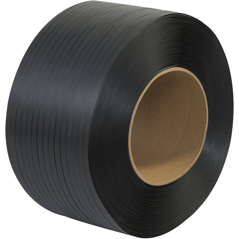 1/2" x 9000' - 8 x 8" Core Machine Grade Polypropylene Strapping - Embossed (PS2215) Coil   Of 1