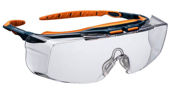 Portwest® Peak OTG Safety Glasses, Clear, Size  (PS24CLR) Each
