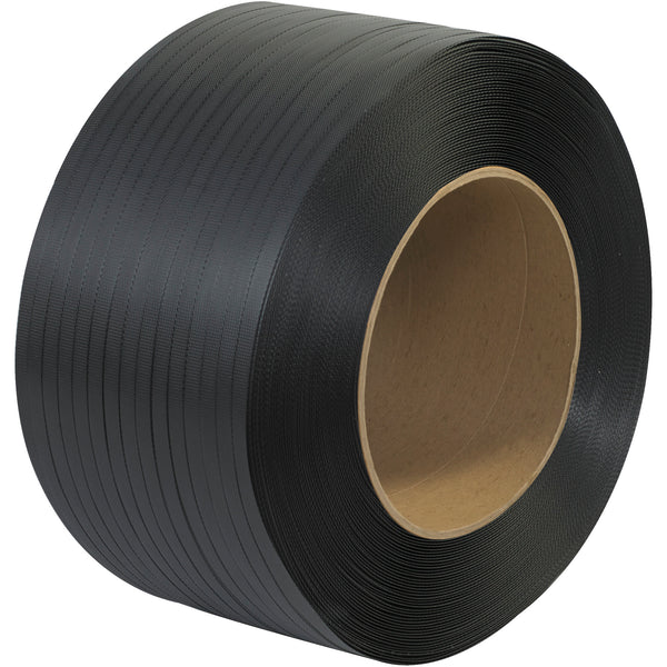 1/2" x 6600' - 9 x 8" Core Machine Grade Polypropylene Strapping - Embossed (PS3227) Coil   Of 1