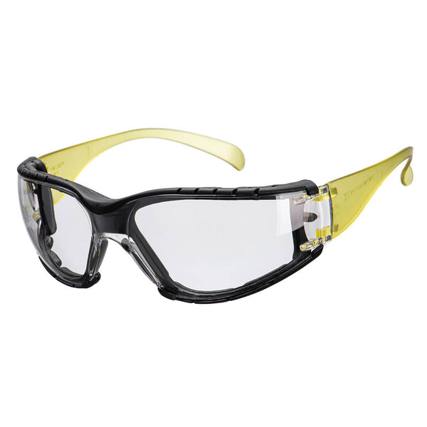 Portwest® Wrap Around Plus Safety Glasses, Clear, Size  (PS32CLR) Each