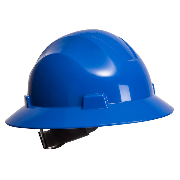 Portwest® Full Brim Premier Hard Hat , Royal Blue, Size  (PS56RBR) Each