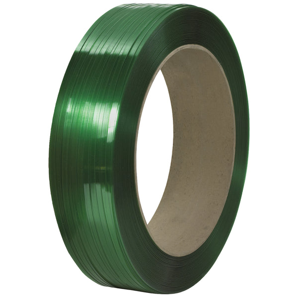 7/16" x 10500' - 16 x 6" Core Signode® Comparable Polyester Strapping - Smooth, Coil   Of 1 Coil   Of 1