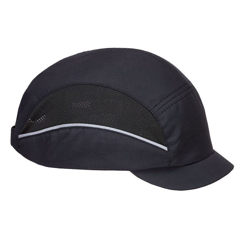 Portwest® AirTech Bump Cap Micro Peak, Black, Size  (PS69BKR) Each