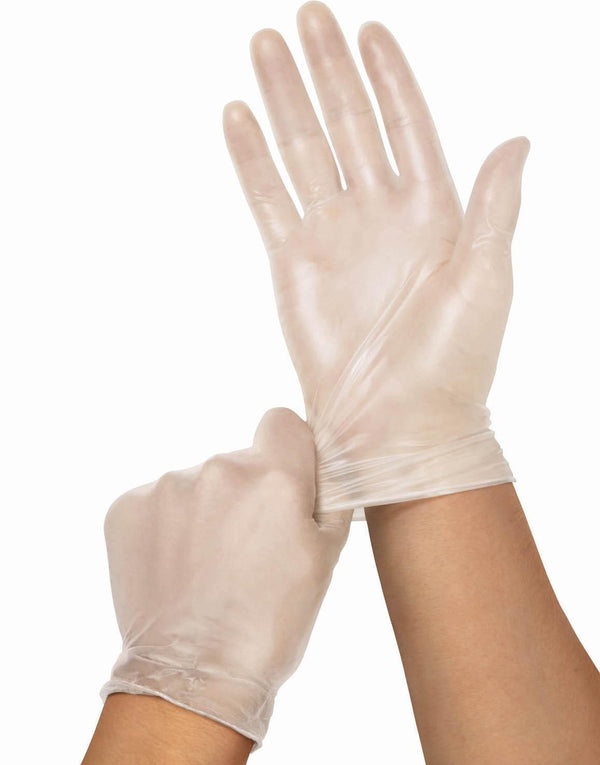 Powder-Free Clear Vinyl Exam Gloves, Size M, 150/BX (PVC512H) Box of 150