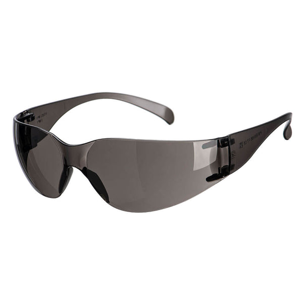 Portwest® Wrap Around Safety Glasses, Black, Size  (PW32BKR) Each