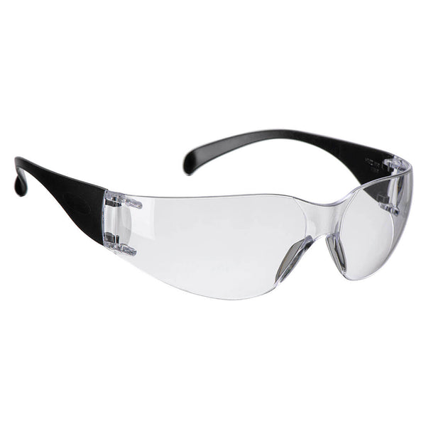 Portwest® Wrap Around Safety Glasses, Clear, Size  (PW32CLR) Each