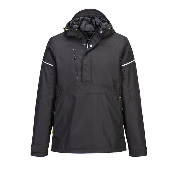 Portwest® PW3 Overhead Rain Jacket, Black, Size XXXL (PW330BKRXXXL) Each