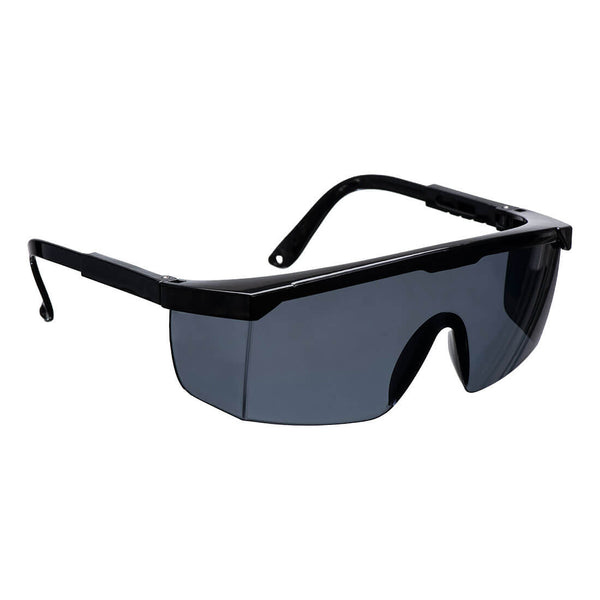 Portwest® Classic Safety Glasses, Smoke/Black/Orange, Size  (PW33SBO) Each