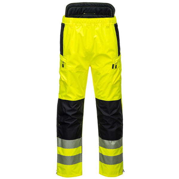 Portwest® PW3 Hi-Vis Extreme Rain Pants, Yellow/Black, Size XXL (PW342YBRXXL) Each