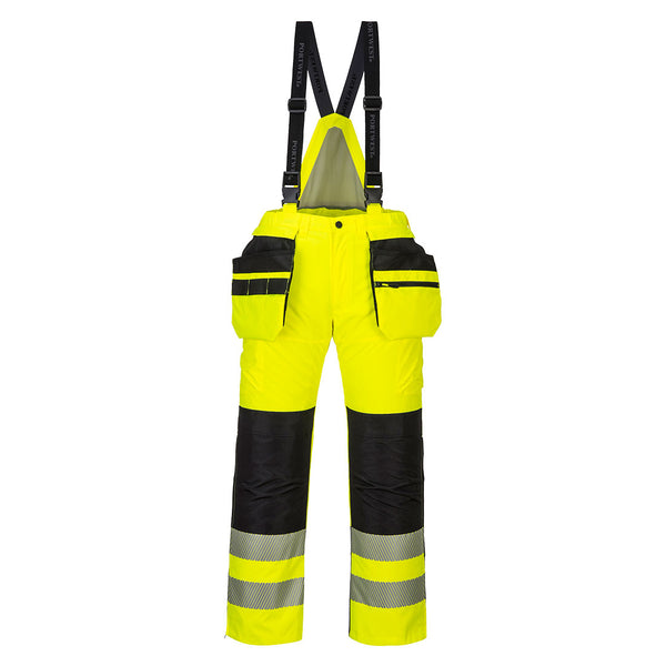 Portwest® PW3 Hi-Vis Winter Pants, Yellow/Black, Size XXL (PW351YBRXXL) Each