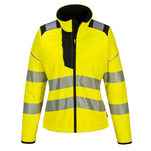 Portwest® PW3 Hi-Vis Women's Softshell (3L), Yellow/Black, Size XXL (PW381YBRXXL) Each