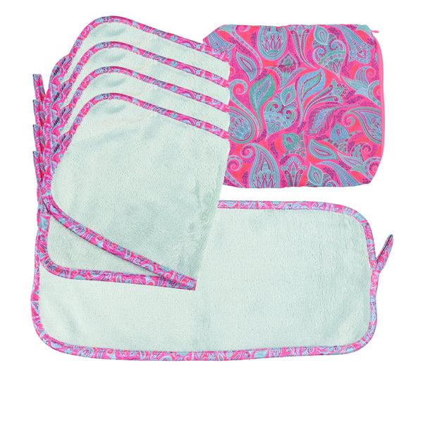 Arkwright Home Bck2U Makeup Cloth 5 Pack Box Paisley (1Box) (PNP-MU-PAISLEY) 6/PK