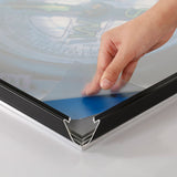 Portable 1.25" Snap Frame Poster size 40"x60"Black with white backing and Pet cover (UCN325BP46X2000) Each