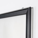 Portable 1.25" Snap Frame Poster size 36"x48"Black with white backing and Pet cover (UCN325BP36X2000) Each