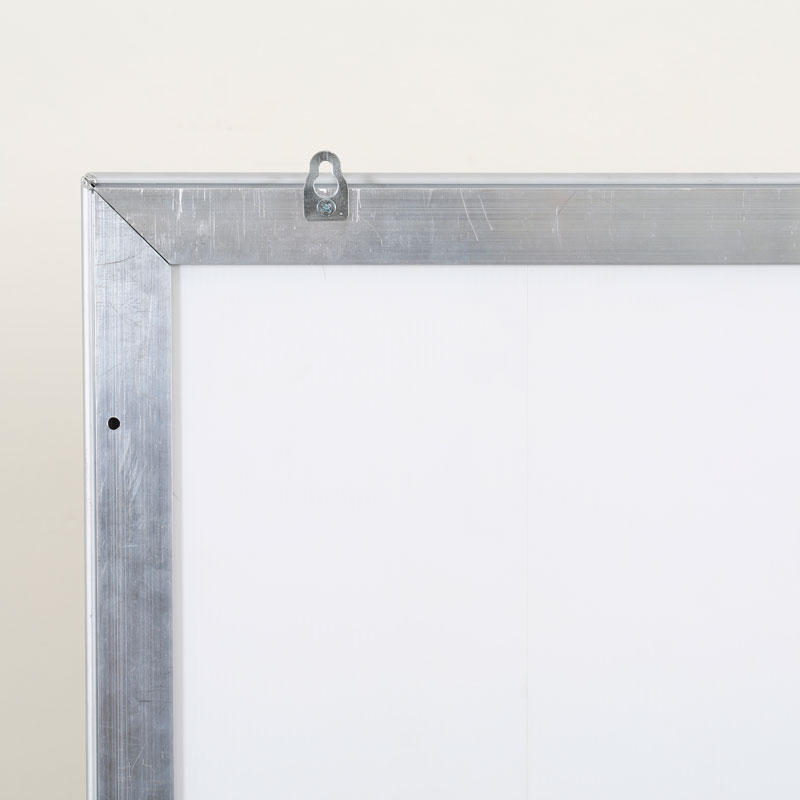 Portable 1.25" Snap Frame Poster size 36"x48"Silver with white backing and Pet cover (UCN325NP36X2000) Each