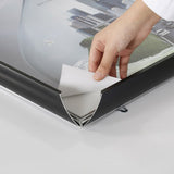 Portable 1.77" Snap Frame Poster size 36"x48"Black with white backing and Pet cover (UCN455BP36X2000) Each